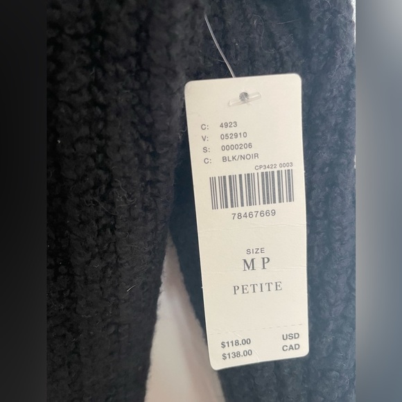 Anthropologie The Maeve Mock-Neck Color-Tipped Sweater M nwt - Picture 8 of 13